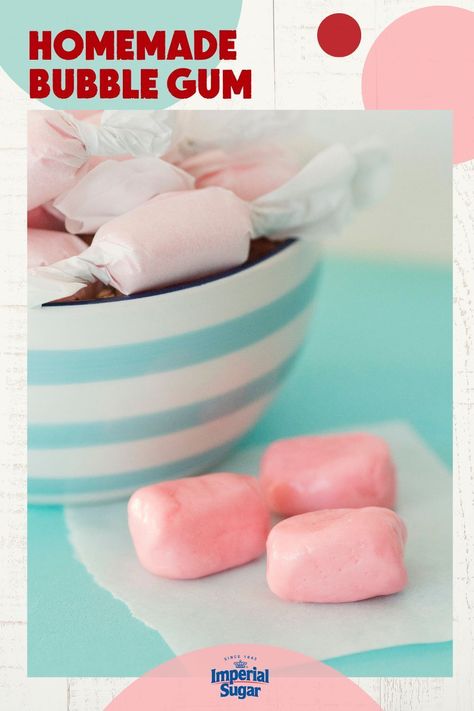 Bubble Gum Recipes, Homemade Gum, Homemade Gum Drops, Homemade Skittles, How To Make Bubble Gum, Bubble Gum Ice Cream Recipe, Homemade Chewing Gum, How To Make Bubble Gum Homemade, Diy Bubble Gum