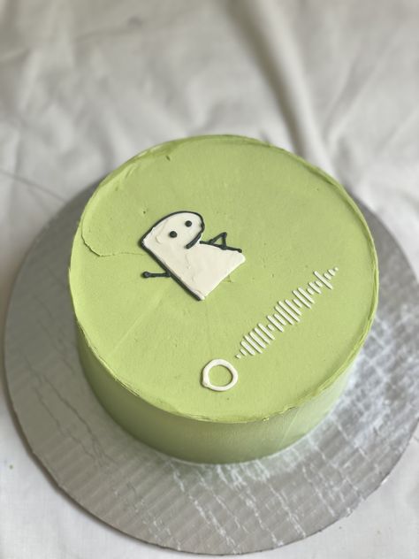 Spotify Cake Ideas, Green Bento Cake, Spotify Cake, Green Birthday Cakes, Birthday Cake For Boyfriend, Ugly Cakes, Cake For Boyfriend, Unique Birthday Cakes, Cake Writing