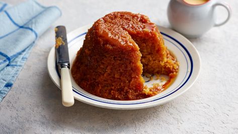 The Hairy Bikers: Mums Know Best recipes - BBC Food Syrup Sponge Pudding, Sponge Pudding Recipe, Steamed Pudding Recipe, Syrup Sponge, Sponge Pudding, Steamed Pudding, British Pudding, Retro Cake, Lemon Sponge