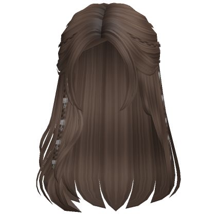 Brown Roblox Hair, Roblox Brown Hair, Hair Roblox Codes, Modern Decals, Brown Hair Roblox, Rp Ideas, Roblox 3, Cheap Hair Products, Create An Avatar