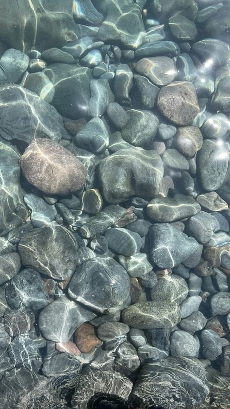 Rocks Under Water, Interesting Textures, Water Stream, Painting Background, Ocean Rocks, Stone Path, Water Bodies, What To Draw, River Stones