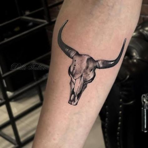 Bull Skull Tattoo For Men, Skull Tattoo For Men, Cow Skull Tattoo, Bull Skull Tattoo, Longhorn Tattoo, Tattoo Under Breast, Cow Skull Tattoos, Bull Skull Tattoos, Cow Tattoo