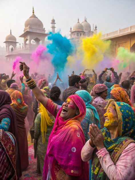 Experience the vibrant colors and joyous spirit of Holi in India! Immerse yourself in this lively festival, where the air is filled with laughter and colorful powders. Have you ever celebrated a cultural festival abroad? Share your story! #TravelAsia #HoliFestival . #travelasia #travel #travelphotography #travelgram #asia #wanderlust #travelblogger #travelblog #asiatravel Holi Festival India, India Festival, Culture Aesthetic, India Travel Guide, Share Your Story, Cultural Festival, Holi Festival, We Are The World, World Cultures