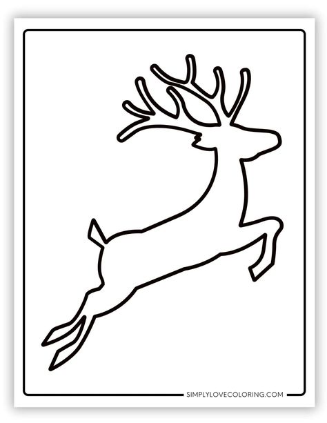 Free reindeer templates are the perfect activity for homeschooling, classrooms, teachers, kids' activities, crafts, and educational activities Reindeer And Sleigh Template, Santa Sleigh And Reindeer Printable Free, Reindeer Template Free Printable, Reindeer Free Printable, Sleigh Template, Reindeer Outline, Reindeer Template, Reindeer Printable, Camp Themes