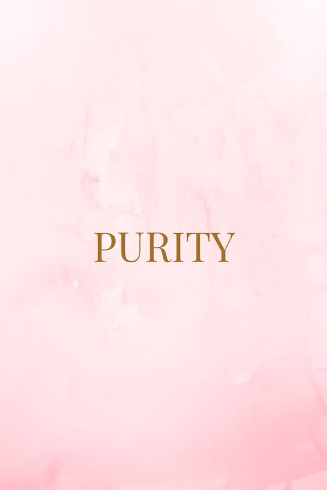 Purity Affirmations, Pink, Gold