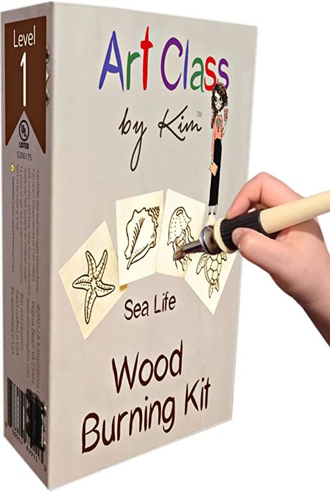 Wood Burning Kit - for Beginner Pyrography to Mastery - Professional Video Instruction, Pyrography Pen, Tracing Tool, Wood Burner Stand, 3 Pro Tips, Sand Eraser; Stencils, Basswood Box, Coasters Kits… Wood Burning For Kids, Pencil Tracing, Wood Burner Tool, Pyrography Tips, Pyrography Pen, Beginner Wood Burning, Wood Burning Pen, Best Gifts For Boys, Arts And Crafts Kits