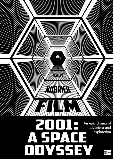 2001 A Space Odyssey (Stanley Kubrick - 1968) Assassin Movies, Hollywood Poster, Galaxy Movie, A Space Odyssey, Tron Legacy, 2001 A Space Odyssey, Adventure Movie, Classic Sci Fi, Artwork Poster