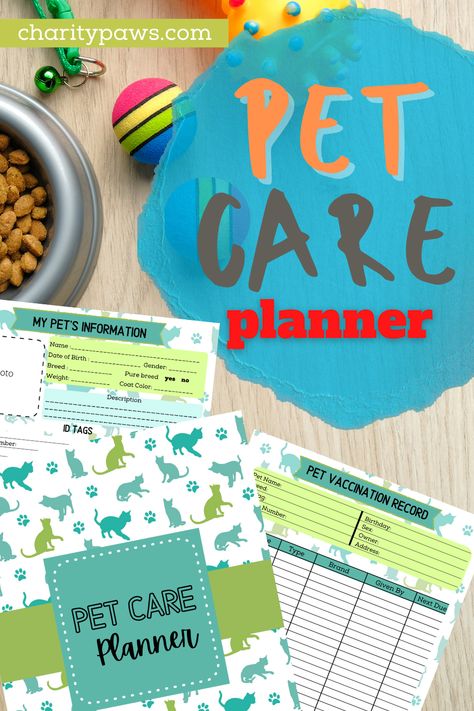 Keep your pets medical records in order with our pet care planner! Free download! Planner Free Download, Pet Care Printables, Pet Care Planner, Pet Planner, Pet Sitting Business, Family Organization, Class Pet, Calming Corner, Pet Organization