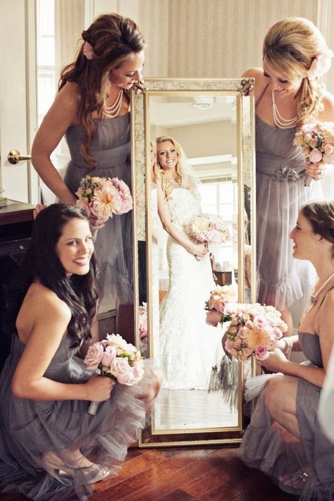 Bridesmaid Photo Fun : For Those "Always a Bridesmaid" Memories  - Belle the Magazine . The Wedding Blog For The Sophisticated Bride. Picture Inspiration, Bridesmaids Photos, Foto Tips, Wedding Engagement Photos, Wedding Picture, Wedding Shots, Wedding Plans, Wedding Pics, Wedding Poses