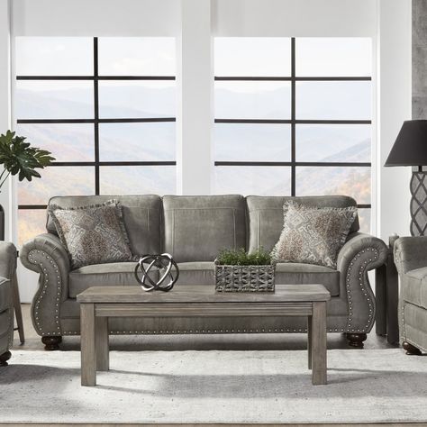 Nailhead Sofa, Sofa And Loveseat, Sofa And Loveseat Set, Brown Sofa, Living Room Sets Furniture, Furniture Outlet, Loveseat Sofa, Best Sofa, Upholstered Sofa