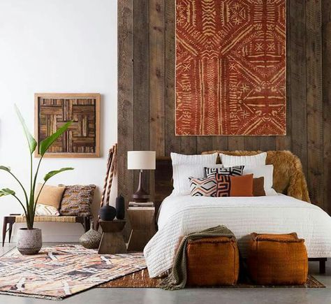 African Bedroom, African Interior Design, African Interior, African Home Decor, African Decor, Retro Home Decor, Interior Trend, Retro Home, Home Fashion