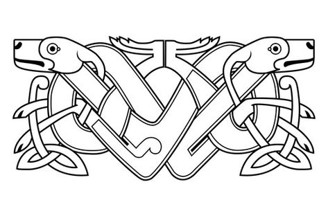 Celtic Knot Dog Tattoo Design Celtic Geometry, Wolfhound Tattoo, Celtic Dog Tattoo, Celtic Wolf Design, Celtic Knot Wolf Tattoo, Celtic Dog Design, Norse Patterns, Celtic Dog, Celtic Knot Embroidery Pattern