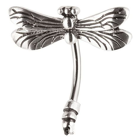 libellule Dragonfly Belly Button Piercing, Different Types Of Piercings, Navel Piercing Jewelry, Belly Button Jewelry, Navel Jewelry, Types Of Piercings, Tongue Piercing, Navel Ring, Dragon Fly