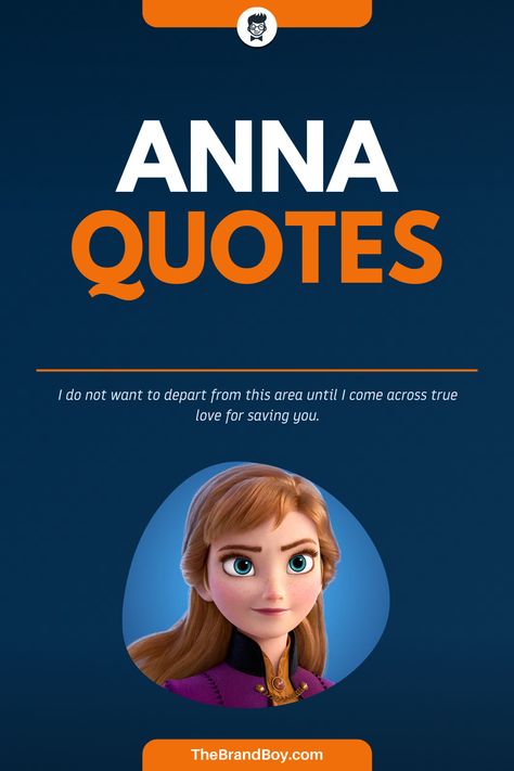 Anna happens to be a fictional character that appears in the animated film named Frozen produced by the Walt Disney Animation Studios. #FamousQuotes #FamousSayings #SayingsandQuotes #LeadersQuotes #AnnaQuotes Anna Quotes, Anna Frozen Quotes, Quotes From Frozen, Famous Disney Movie Quotes, Anna Quotes Frozen, Disney Quotes Frozen, Frozen 2 Quotes, Frozen Quotes, Elsa And Anna Sister Quotes