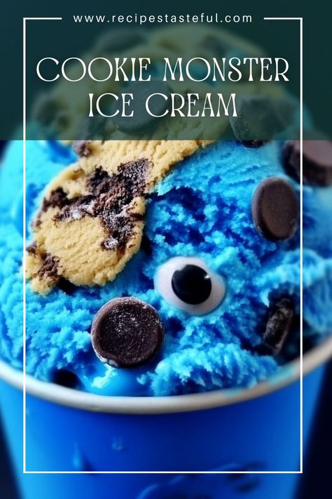 Get ready for a fun and delicious treat with this Cookie Monster Ice Cream! Bursting with chunks of your favorite cookies and a vibrant blue hue, this no-churn ice cream is sure to delight kids and adults alike. Perfect for a sweet indulgence or a playful dessert party! Cookie Monster Ice Cream, Monster Ice Cream, Condensed Milk Cookies, Dessert Party, No Churn Ice Cream, Chocolate Sandwich, Chocolate Sandwich Cookies, Cookie Crumbs, Homemade Cookies