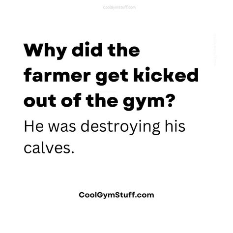 💪💪 Gym Dad Joke of the day. 💪💪 ➡️ Check out Gym Apparel and Accessories on CoolGymStuff.com 🎁 Extra 15% OFF on first purchase. . . . #GymHat #DadHat #GymGear #GymTees #ProteinShakers #gymtanktop #gymapparel #funnygym #gymquotes #gymquotes💪 #gymquotesoftheday #gymjokes #gymjokes😂 #gymfunny #gymshorts #gymaccessories #gymsayings #Gymstuff #gymrelatable #gymmemes #gymlove #gymmemesdaily #gymmen Gym Jokes, Gym Hat, Cool Gym, Gym Apparel, Gym Tees, Gym Accessories, Gym Memes, Joke Of The Day, Gym Tank Tops