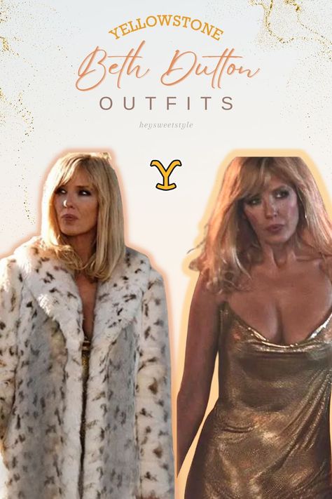 This is basically a catalog full of Beth Dutton's outfits! SO good. Beth Dutton And Rip Costumes, Beth Dutton Costume Ideas, Beth Dutton Outfits, Dutton Outfits, Gold Dress Outfits, Beth Dutton Style, Yellowstone Outfits, Beth Dutton, Gala Outfit