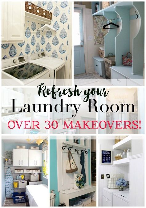 Laundry Room Makeover Ideas, Laundry Room Decorating, Room Makeover Ideas, Small Laundry Room Makeover, Tiny Laundry Rooms, Laundry Room Doors, Laundry Room Renovation, Laundry Room Inspiration, Laundry Room Remodel