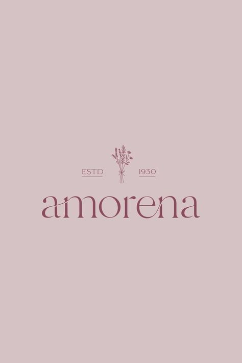 amorena logopedia #logotypes #logotemplate #logosign🌲 Desain Merek, Logo Flower, Fresh Logo, Florist Logo, Flower Logo Design, Logo Branding Design, Logo Floral, Identity Design Logo, Instagram Branding