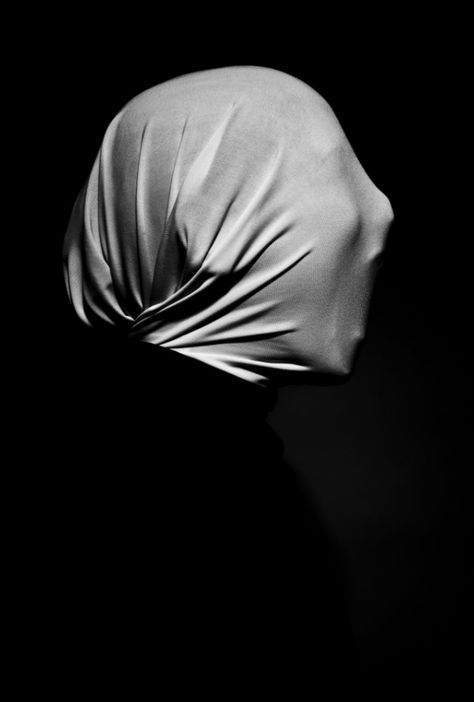 Andreas Poupoutsis, Hidden Identities, Digital Photography, 36" x 24", July 2013 White Photo, A Black, Black And White, Photography, Fabric, White, Black