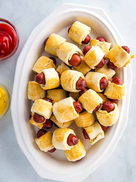 Gluten-Free Pigs in a Blanket - Gluten-Free Baking Gluten Free Pigs In A Blanket Easy, Appetizers Gluten Free, Gluten Free Cocktails, Homemade Pastry, Gluten Free Dough, Gluten Free Yeast Free, Gluten Free Pastry, Weekend Dinner, Homemade Pastries