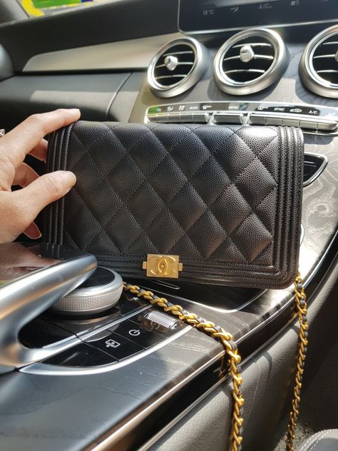 Chanel Boy Woc, Bag Wishlist, Chanel Classic Flap Bag, Dream Bag, Lil Boy, Classic Flap Bag, Luxury Bag, Chanel Boy, Perfect Bag