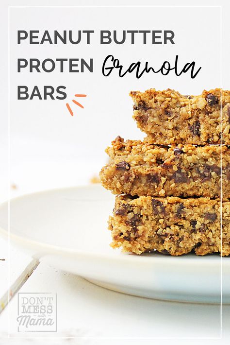 Protein Granola Bar Recipe, Chocolate Protein Granola, Healthy Chocolate Oatmeal, Protein Breakfast Bars, High Protein Granola, Peanut Butter Granola Bars, Protein Granola Bars, Chocolate Oatmeal Bars, Breakfast Bars Recipe