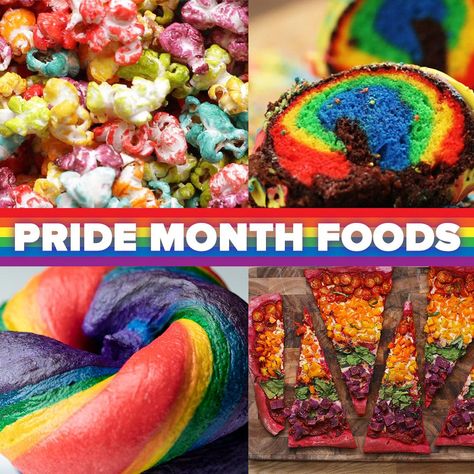 Foods To Celebrate Pride Month | Recipes Sheet Pan Pizza, Pizza Hacks, Egg Hacks, Love Is Beautiful, Rainbow Food, Pride Day, Summer Cooking, Veggie Salad, Culinary School