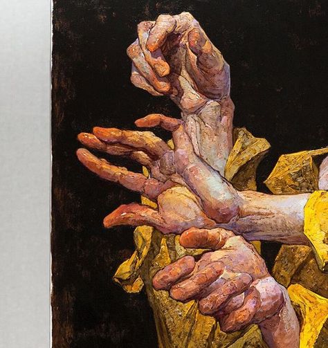 New fragment #oilpainting #figurativeart ☝️👈🤙 #oiloncanvas #contemporarypainting #hands #art #fineart #contemporaryrealism #instaart #artstagram # Denis Sarazhin, Figurative Kunst, A Level Art, Ap Art, Anatomy Art, Art Portfolio, Art Plastique, Art Reference Photos, Figurative Art