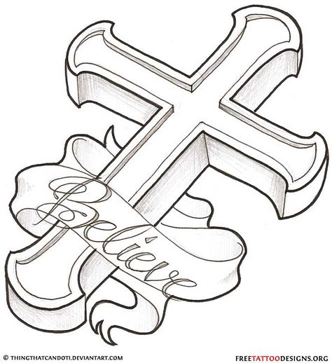 Tattoo Banner, Cross Coloring Page, Tattoos Drawing, Cross Drawing, Celtic Cross Tattoos, Men Tattoos, Cross Tattoos, Omerta Tattoo, Tattoo Outline Drawing