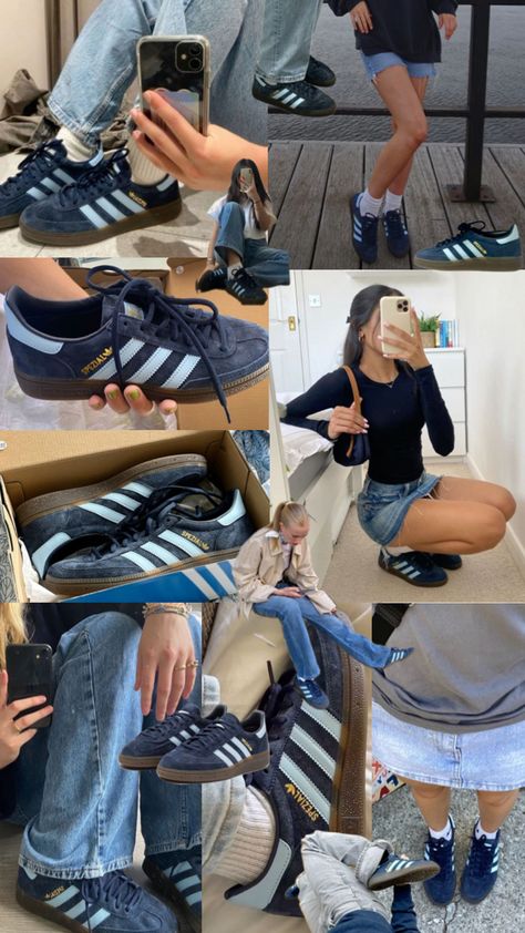 Adidas Spezial Blue, Shoes Wallpaper, Classy Outfits For Women, Preppy Shoes, Pretty Shoes Sneakers, Shoes Outfit Fashion, Adidas Spezial, Cute Nike Shoes, Girly Shoes