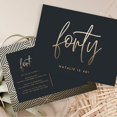 Celebrate in style with our stunning 40th Birthday Invitations! 🎉 From elegant designs to fun and festive themes, we have the perfect invite to set the tone for your milestone celebration. 🎂✨ Don't miss out on this special occasion - order your custom invitations today! #40thBirthday #BirthdayCelebration #PartyInvites #FortyAndFabulous #BirthdayBash #Celebrate40 #Turning40 #BirthdayParty #Invitations #MilestoneBirthday 🥳 40th Birthday Invite, 40th Birthday Party Themes, 40th Birthday Themes, Texas Party, Elegant Birthday Invitations, 40th Birthday Quotes, 40th Birthday Party Invites, Bday Invitations, Modern Birthday