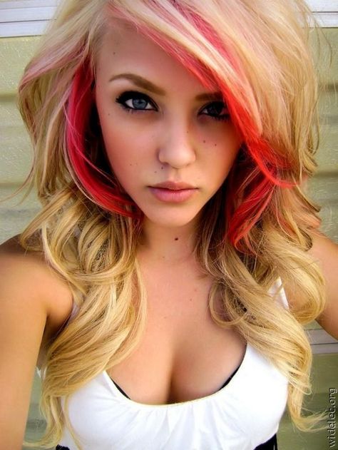 Long Blonde, Blonde Hair, A Woman, Highlights, Blonde, Red, Hair, Pink