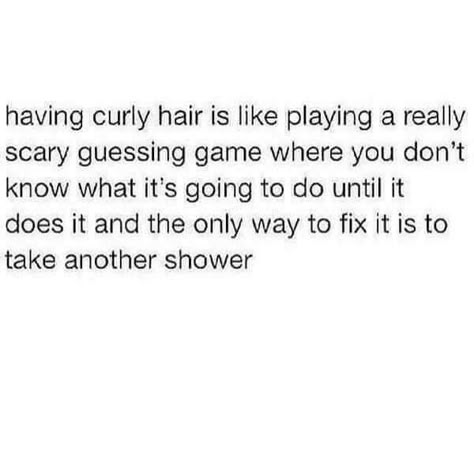 #truth Curly Hair Jokes, Curly Girl Problems, Hair Jokes, Embrace Messy Hair, Curly Hair Problems, Relatable Crush Posts, Teen Posts, Real Facts, Relatable Tweets