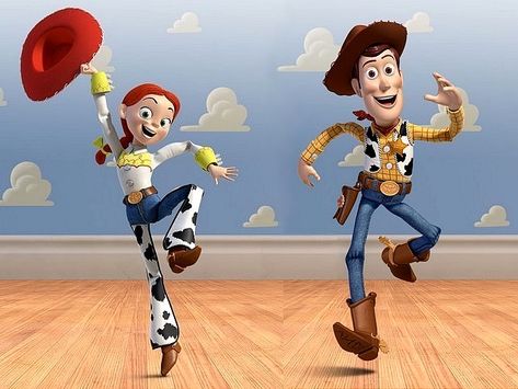 Woody And Jesse Costume, Toy Story Woody And Jessie, Woody And Jessie Costumes, Jessie And Woody, Disney Characters Couples, Joan Cusack, Woody Costume, Pixar Animation Studios, Toy Story Invitations