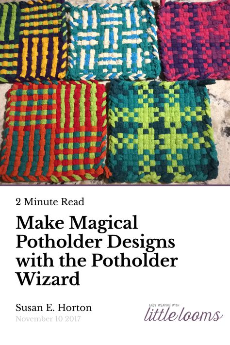 Potholder Patterns Free, Potholder Designs, Pin Loom, Potholder Loom, Harrisville Designs, Potholder Patterns, General Crafts, Edge Stitch, Loom Patterns