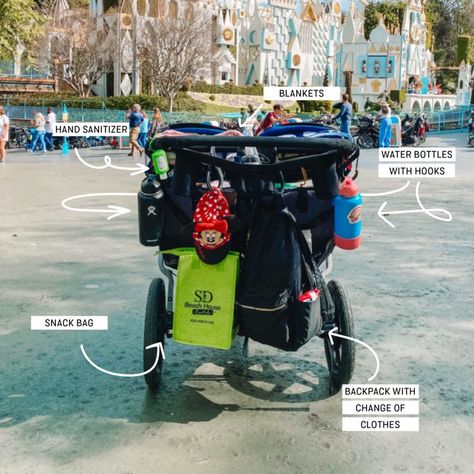 Disneyland Stroller Hacks, Disneyland Stroller, Disneyland With Toddlers, Disneyland With Kids, Stroller Hacks, Disney Stroller, Disneyland Planning, Flying With Kids, Disney 2024