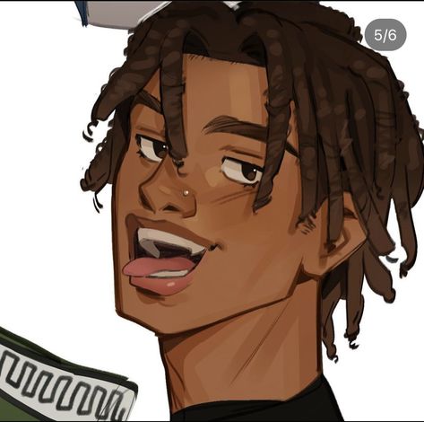 Black Anime Guy, Image Swag, Black Cartoon Characters, Dope Cartoon Art, Black Anime Characters, Black Cartoon, Poses References, Black Love Art, Black Art Pictures