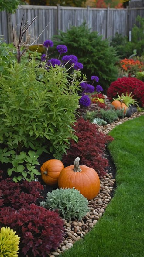 Harvest Happiness: 15 Fall Garden Ideas for Vegetables and Aesthetics - Inspire Inlet Fall Garden Inspiration, Zone 7 Garden, Fall Garden Ideas, Fall Landscaping, Patio Awnings, Front Lawn Landscaping, Wedding Aesthetics, Zone 7, Flag Designs