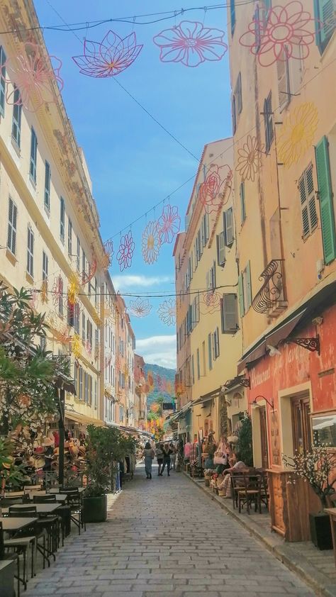 street, corsica street, isula rossa, flowers, aesthetic, sunny day, summer plants, shopping, restaurants Corsica France Aesthetic, Corsica Aesthetic, Aesthetic Sunny Day, Ajaccio Corsica, Corsica Travel, Corsica France, Backpack Through Europe, France Aesthetic, Europe Aesthetic