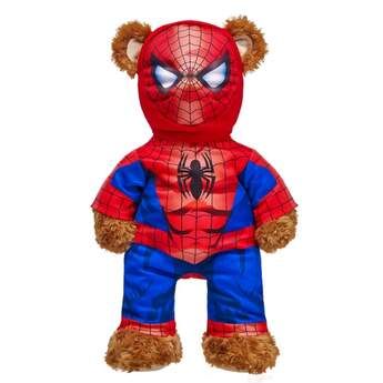 Spiderman Room Decor, Spider Man Costume, Spider Costume, Captain America Costume, Custom Stuffed Animal, Teddy Bear Clothes, Bear Outfits, Go Bags, Build A Bear