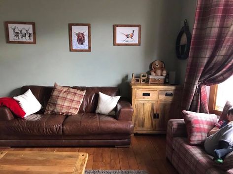 Paint: afternoon nap from Valspar range at B&Q Valspar Afternoon Nap, Hallway Decorating Colours, Colour Codes, Porch Storage, Teal Bedroom, Green Interior Design, Cosy Living, Gallery Wall Living Room, Cosy Living Room