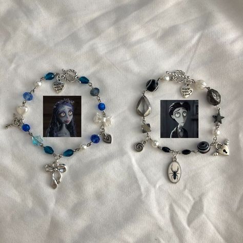 Corpse Bride Accessories, Corpse Bride Bracelet, Corpse Bride Jewelry, The Corpse Bride Aesthetic, Corpse Bride Aesthetic, Emily And Victor, Bride Corpse, Bride Aesthetic, The Corpse Bride