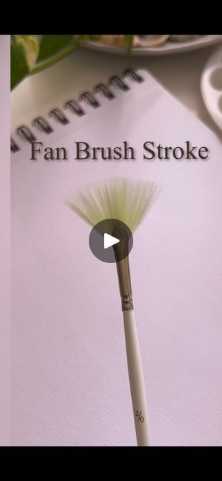 Paint Brush Painting, Paintings Tutorials, Fan Brush, Blending Brush, Brush Painting, Watercolor Painting Techniques, Watercolor Paintings Tutorials, Paint Brush, Art Tips