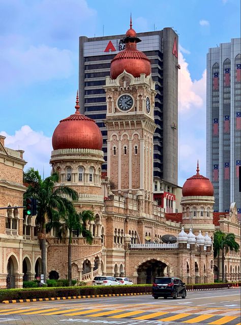 Malaysia Landscape Photography, Malaysia City Aesthetic, Malaysia Travel Photography, Malay Aesthetic, Tourist Drawing, Kuala Lumpur Malaysia Aesthetic, Malaysia Landmark, Malaysia Landscape, Malaysia Building