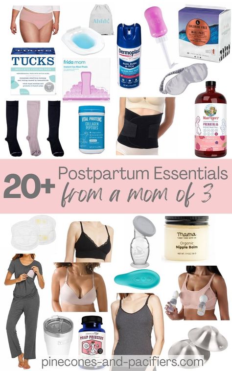 Post Delivery Essentials For Mom, Mom Must Haves After Birth, Postpartum Essentials Checklist, Post Parting Essentials, Post Party Essentials, Post Partum Must Have List, Postpartum Needs For Mom, Postpartum Essentials For Hospital, Post Partum Needs New Moms