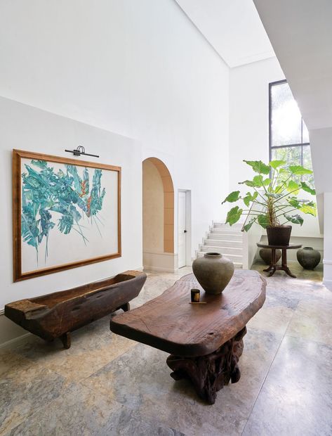 A Peek Inside Jet Acuzar's Home Where Filipino Artistry And Craftsmanship Reign Supreme | Tatler Philippines Filipino Decor Interior Design, Filipino Contemporary Interior Design, Filipino Home Interiors, Philippine Interior Design, Filipino Living Room, Traditional Filipino House, Filipino Home Decor, Goa Interiors, Modern Filipino Interior