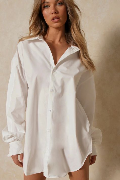 Shirt Dress Oversized, Oversized White Button Down Photoshoot, Oversized Button Up Shirt Photoshoot, Oversized Button-up Shirt Dress, Women Oversized Shirt Outfit, Boyfriend Shirt Photoshoot, Oversized Button Down, Oversized Shirt Dress Outfit, Oversize Shirt Outfits Women Casual