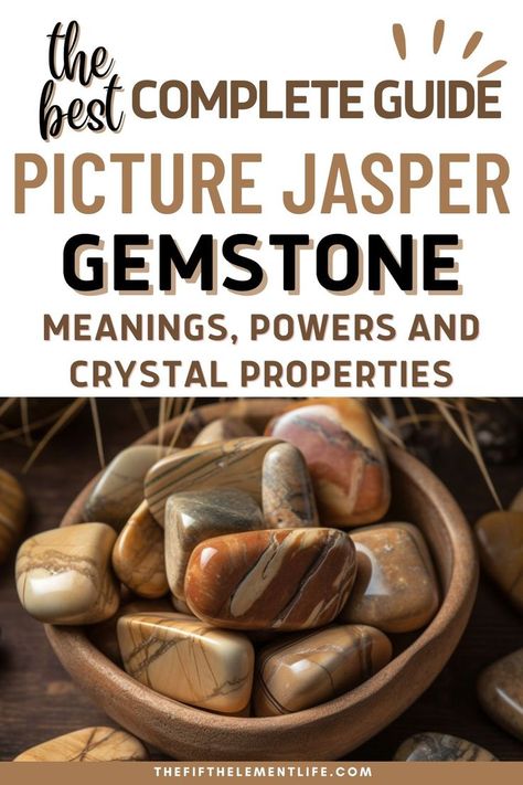 Picture Jasper Jasper Meaning, Brown Jasper, Crystal Properties, Crystal Power, Gemstone Meanings, Mind Body Spirit, Crystal Meanings, Picture Jasper, Holistic Healing