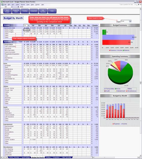 Budgeting Finances Excel, Excel Sheet Design Ideas, Excel Spreadsheets Design, Excel Sheet Design, Budget Planner Excel, Excel Planner, Budget Worksheets Excel, Monthly Budget Excel, Budget Dashboard